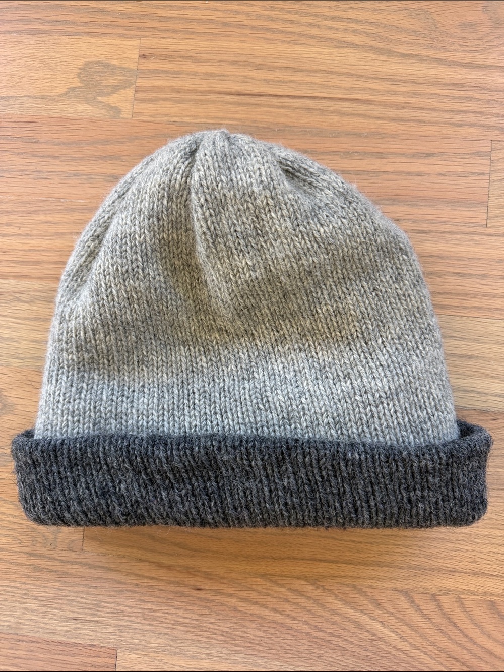 Vintage Norsewear 100% Pure New Wool Beanie Made in New Zealand Gray Charcoal